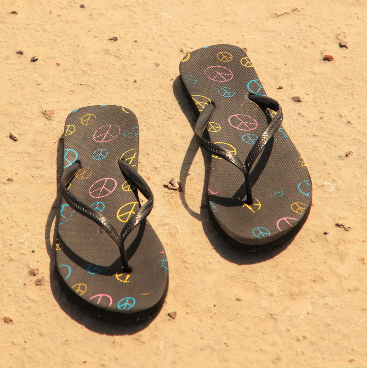 Orange flip-flops